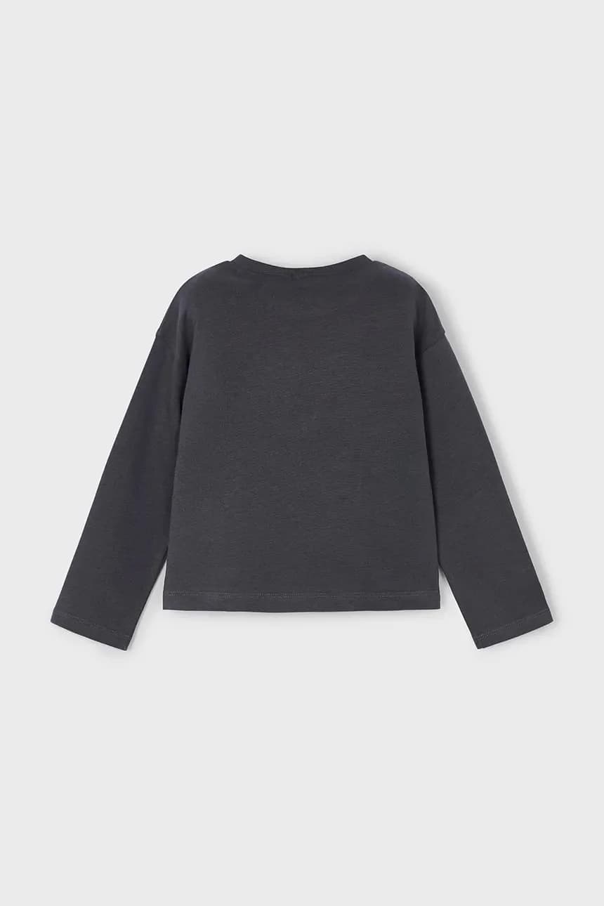 Хлопковая рубашка с длинным рукавом - фото 2