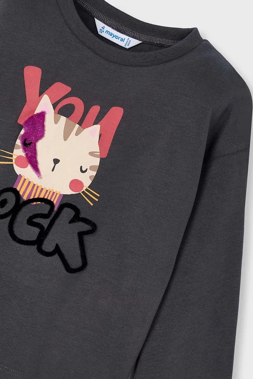 Хлопковая рубашка с длинным рукавом - фото 3