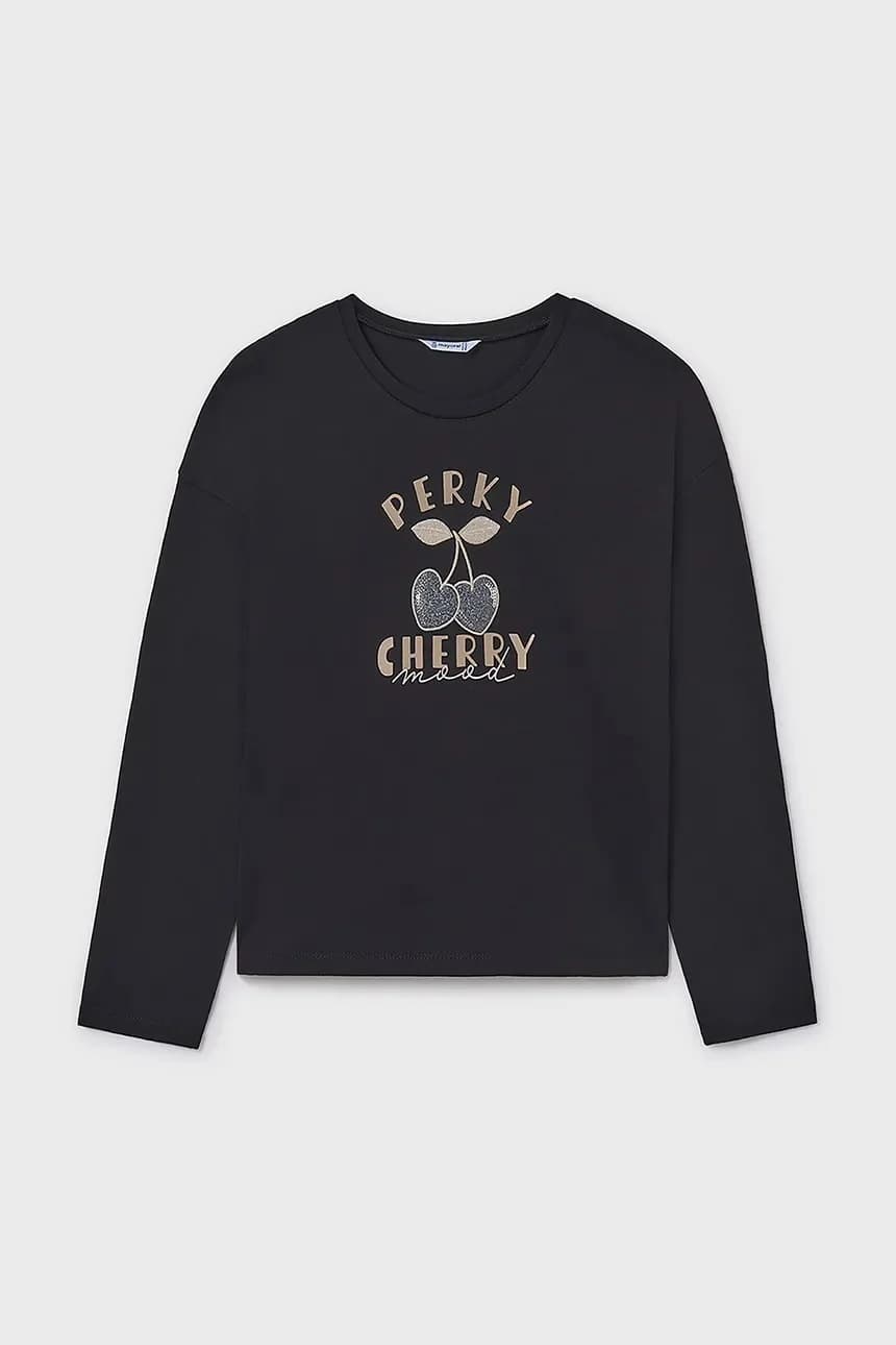 Хлопковая рубашка с длинным рукавом - фото 2