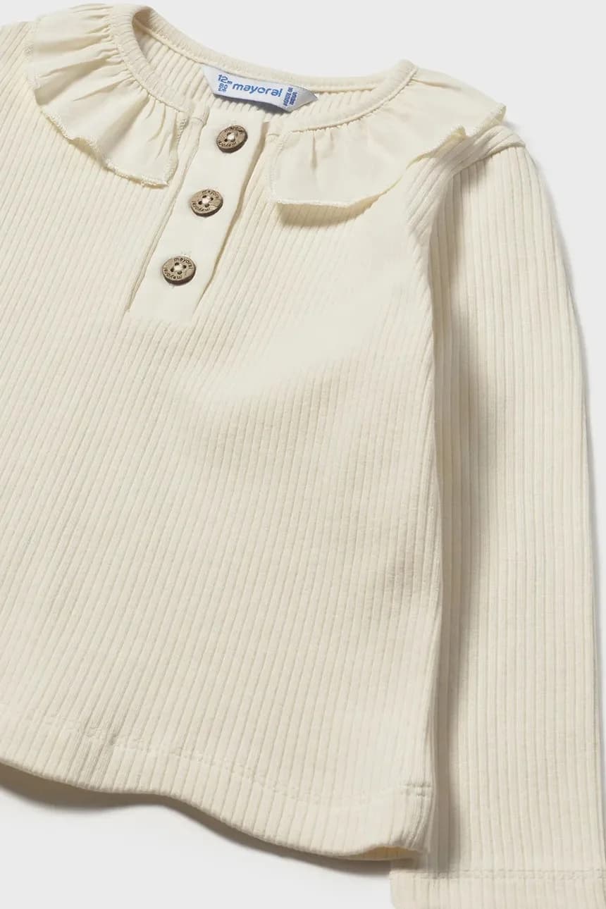 Детская хлопковая рубашка с длинным рукавом - фото 3