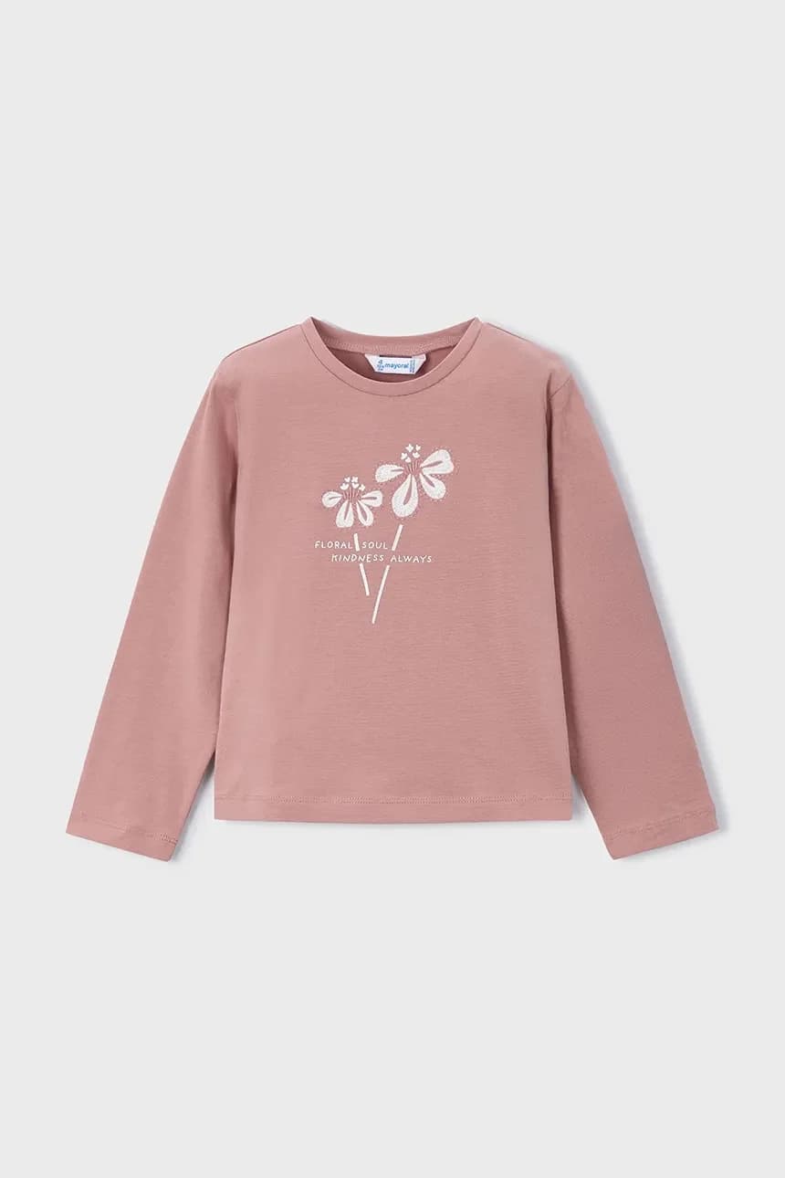 Хлопковая рубашка с длинным рукавом