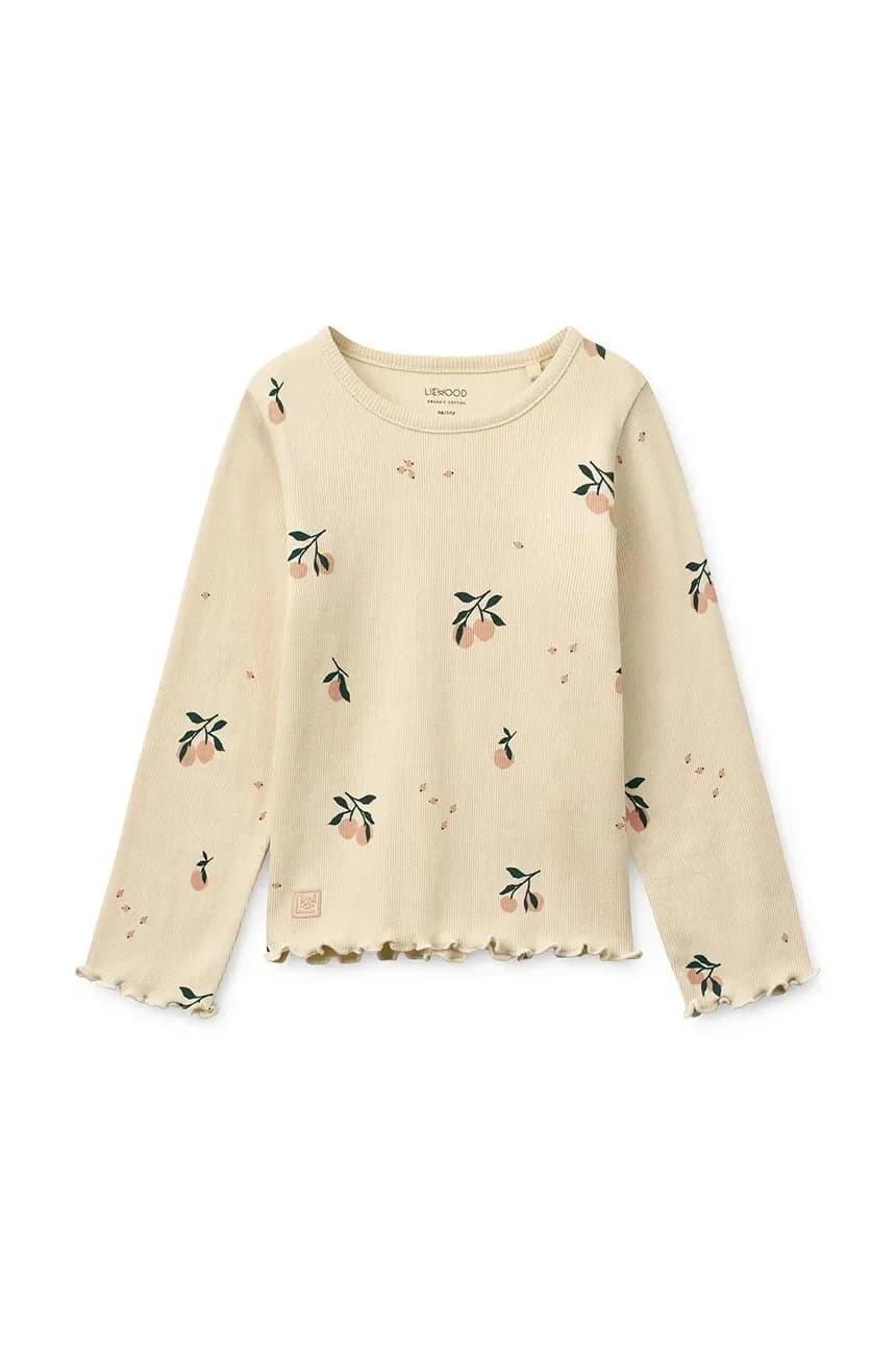 Детская футболка в рубчик с длинными рукавами и принтом Nieve