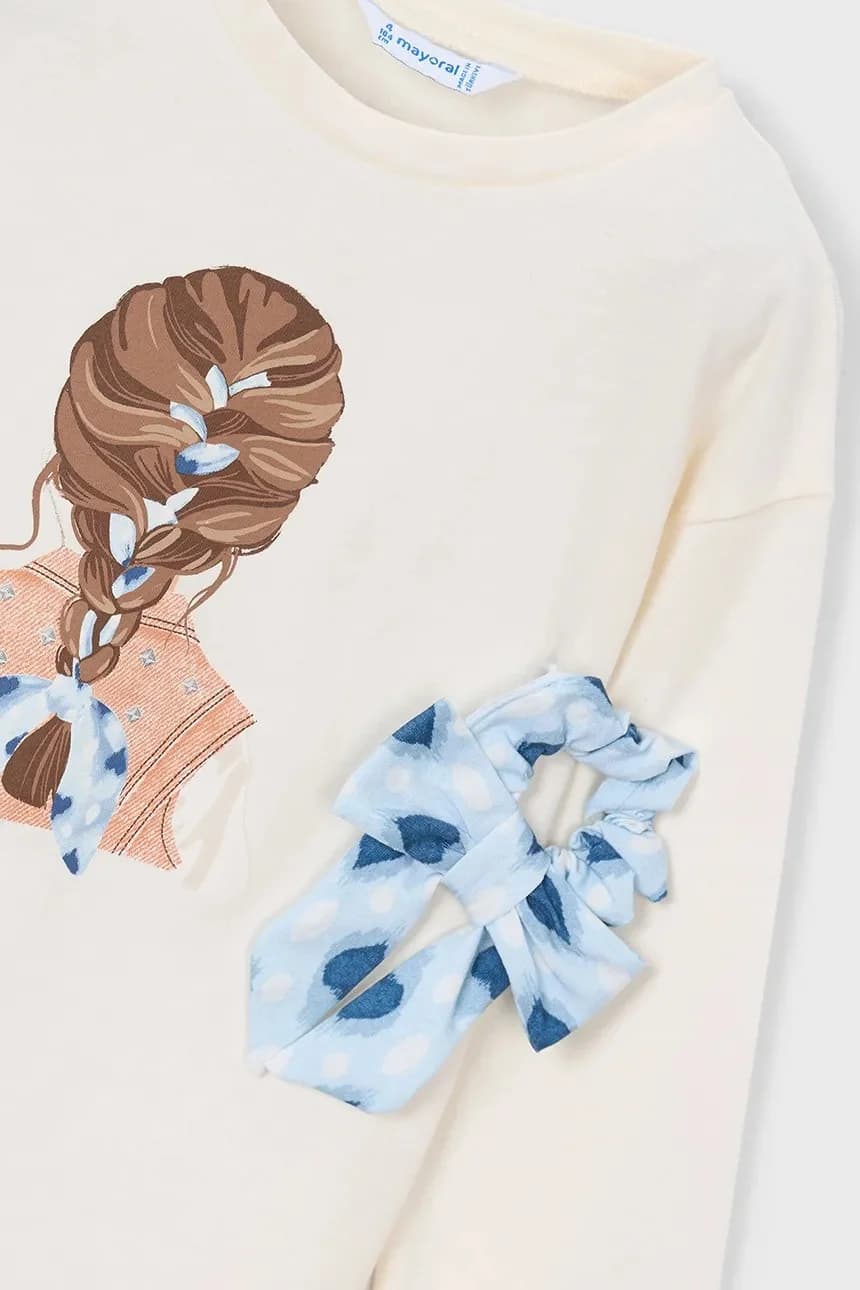 Детская хлопковая рубашка с длинным рукавом - фото 3