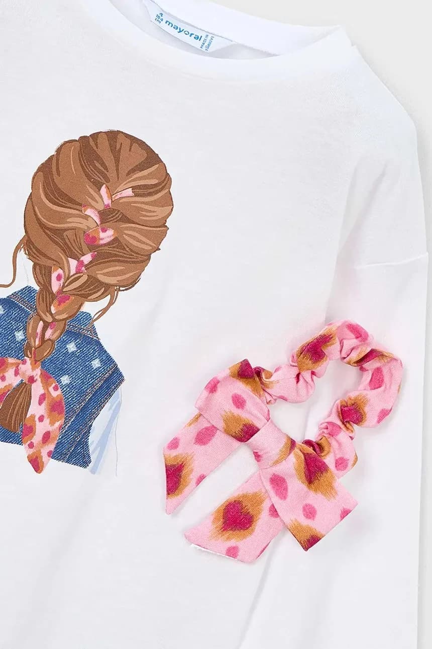 Детская хлопковая рубашка с длинным рукавом - фото 4