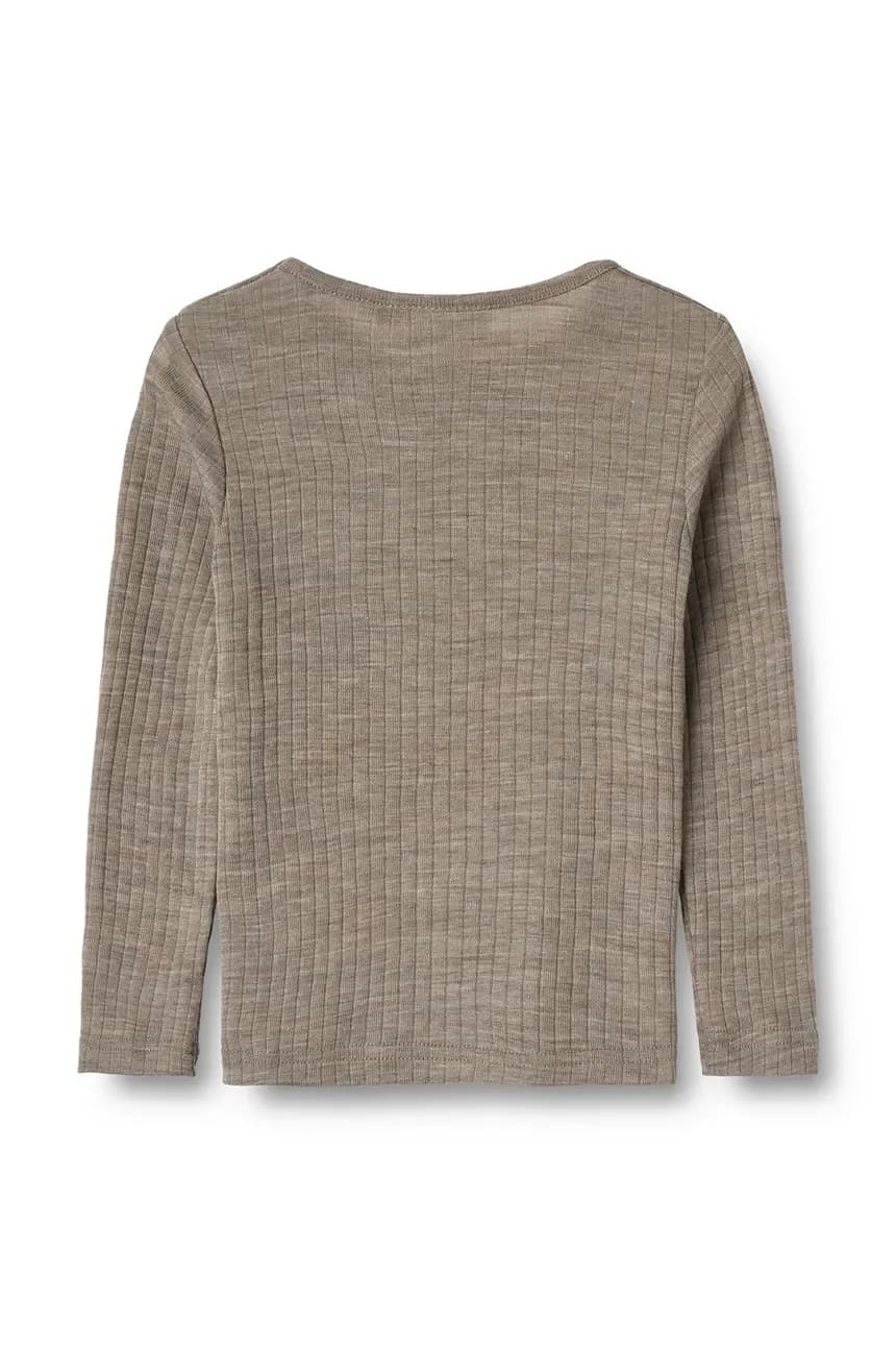 Детский лонгслив из шерсти мериноса. - фото 2