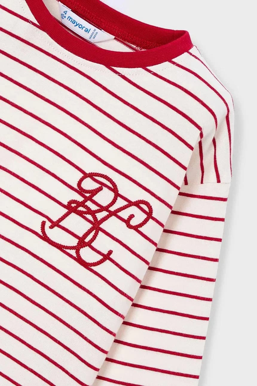 Хлопковая рубашка с длинным рукавом - фото 4