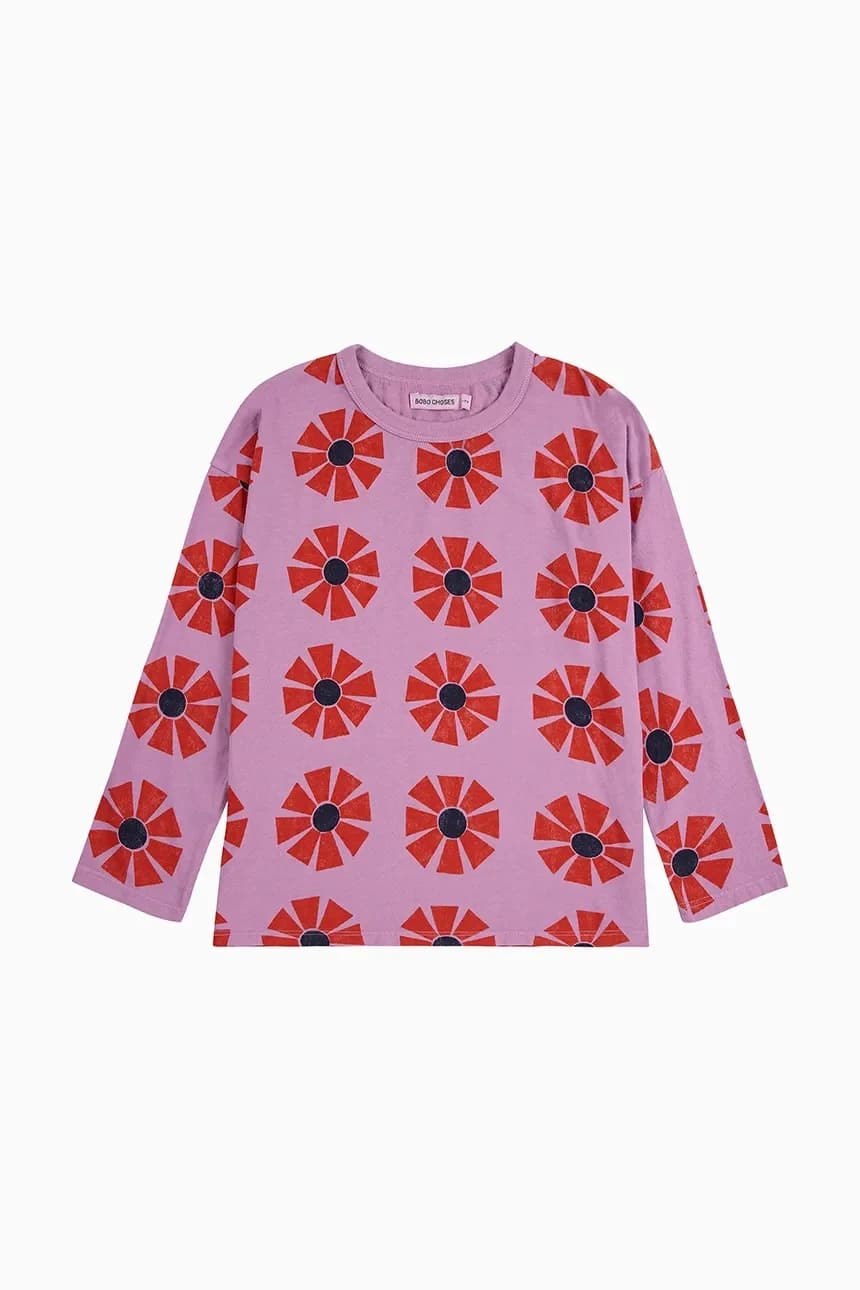 Детская хлопковая рубашка с длинными рукавами "Калейдоскоп" - фото 2