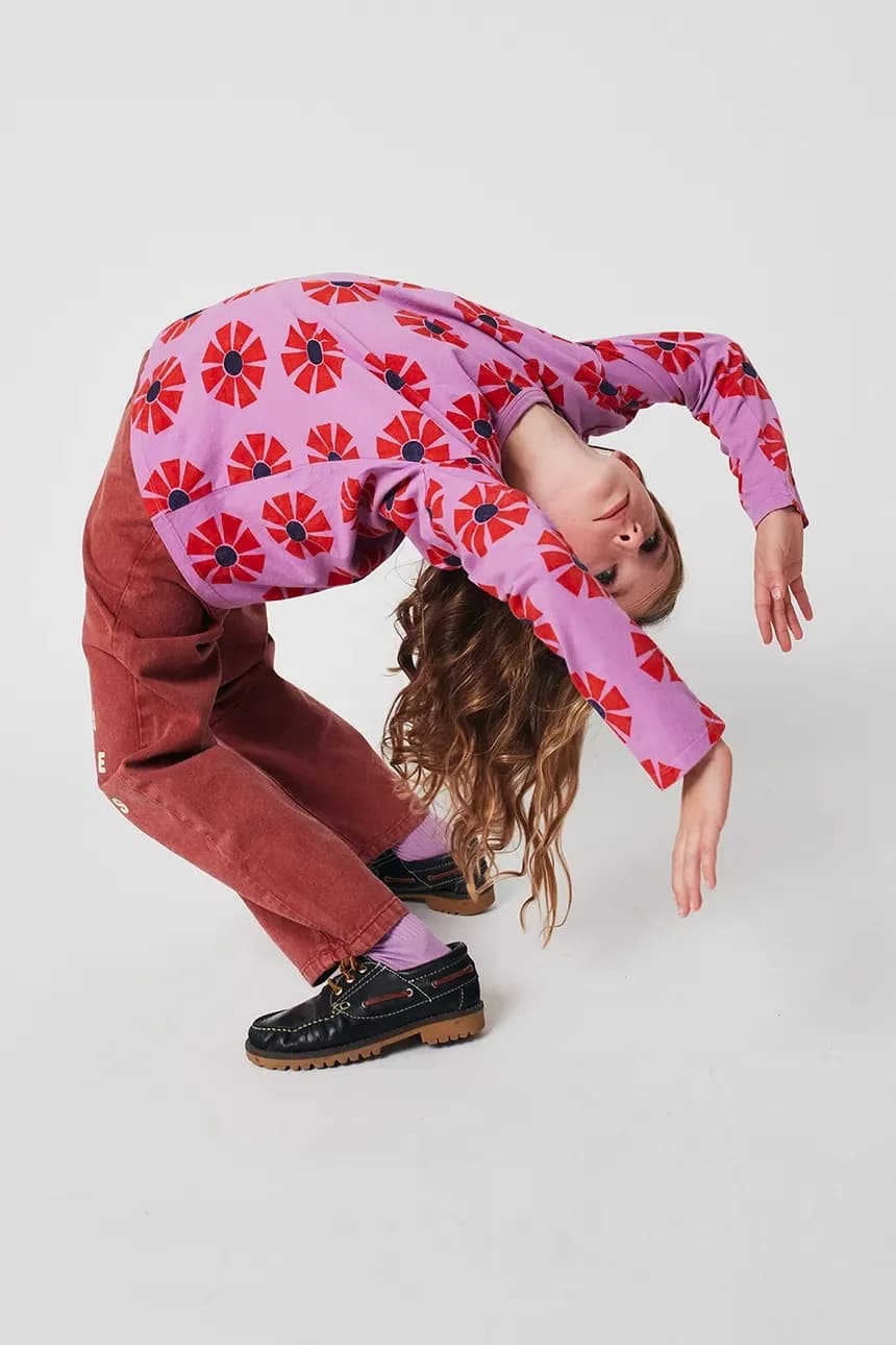 Детская хлопковая рубашка с длинными рукавами "Калейдоскоп" - фото 6