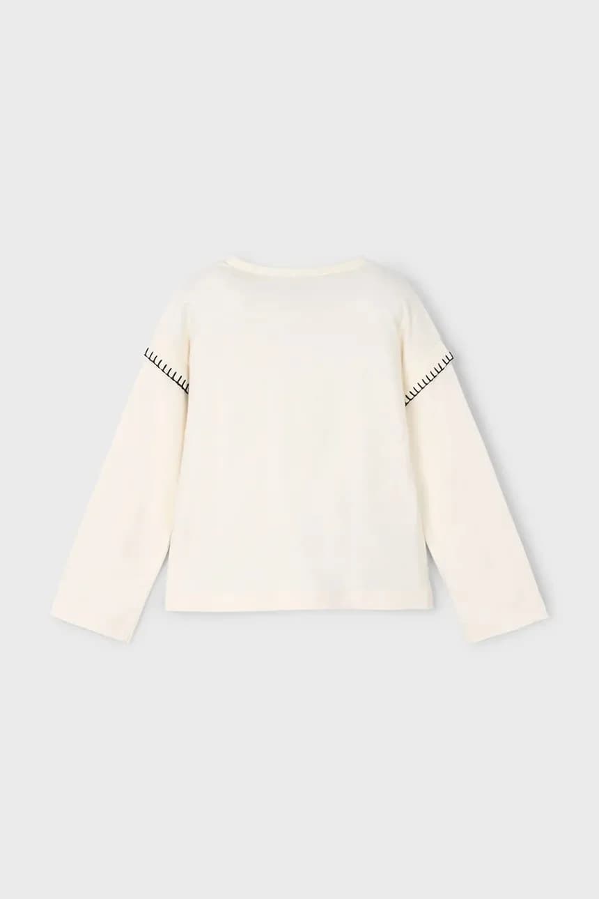 Хлопковая рубашка с длинным рукавом - фото 3