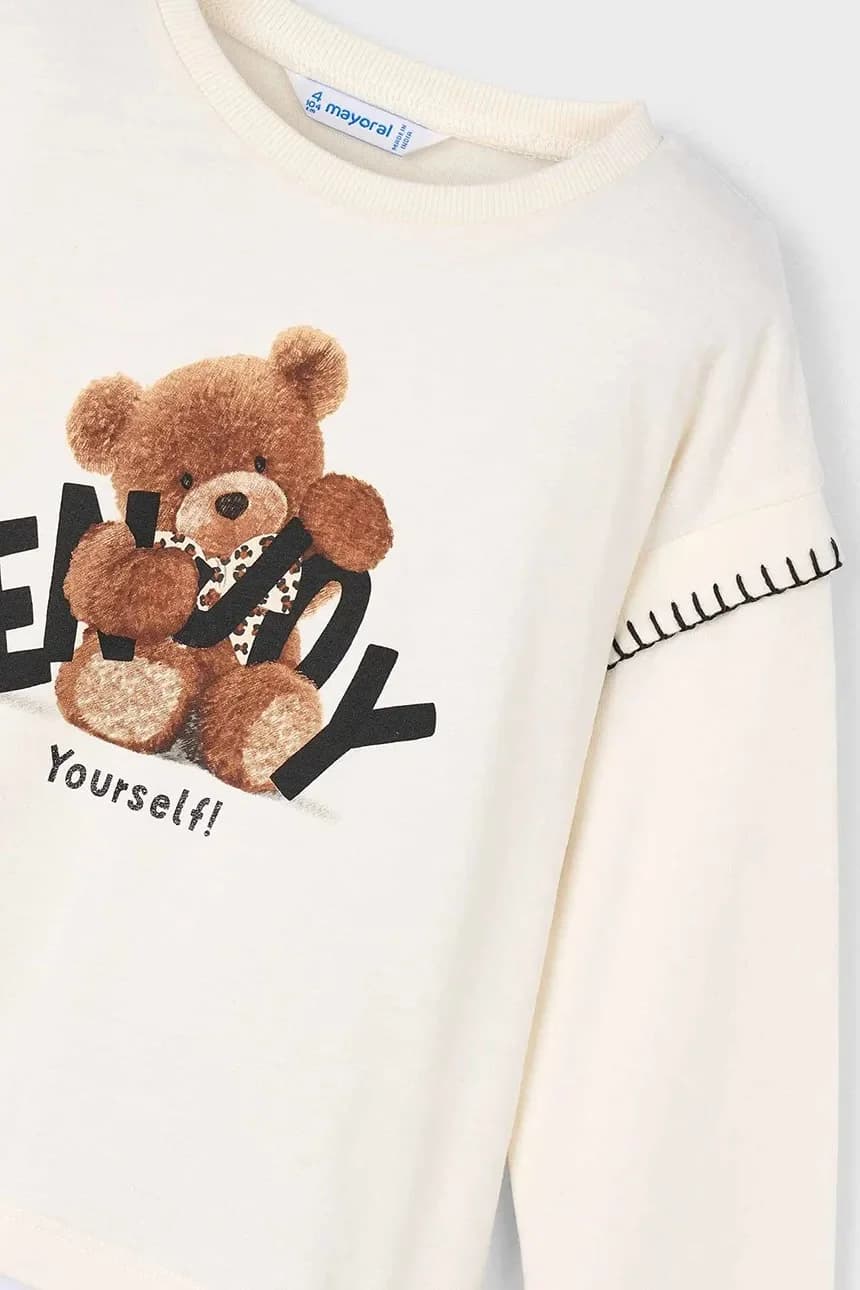 Хлопковая рубашка с длинным рукавом - фото 4