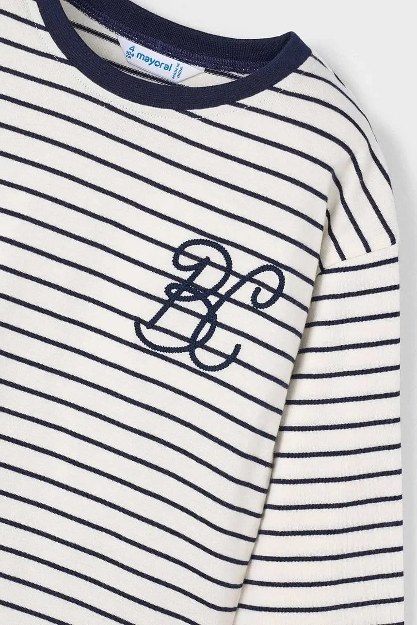 Хлопковая рубашка с длинным рукавом - фото 4