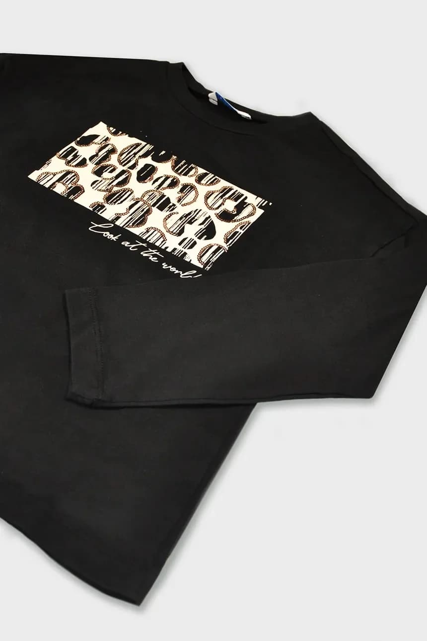 Хлопковая рубашка с длинным рукавом - фото 4