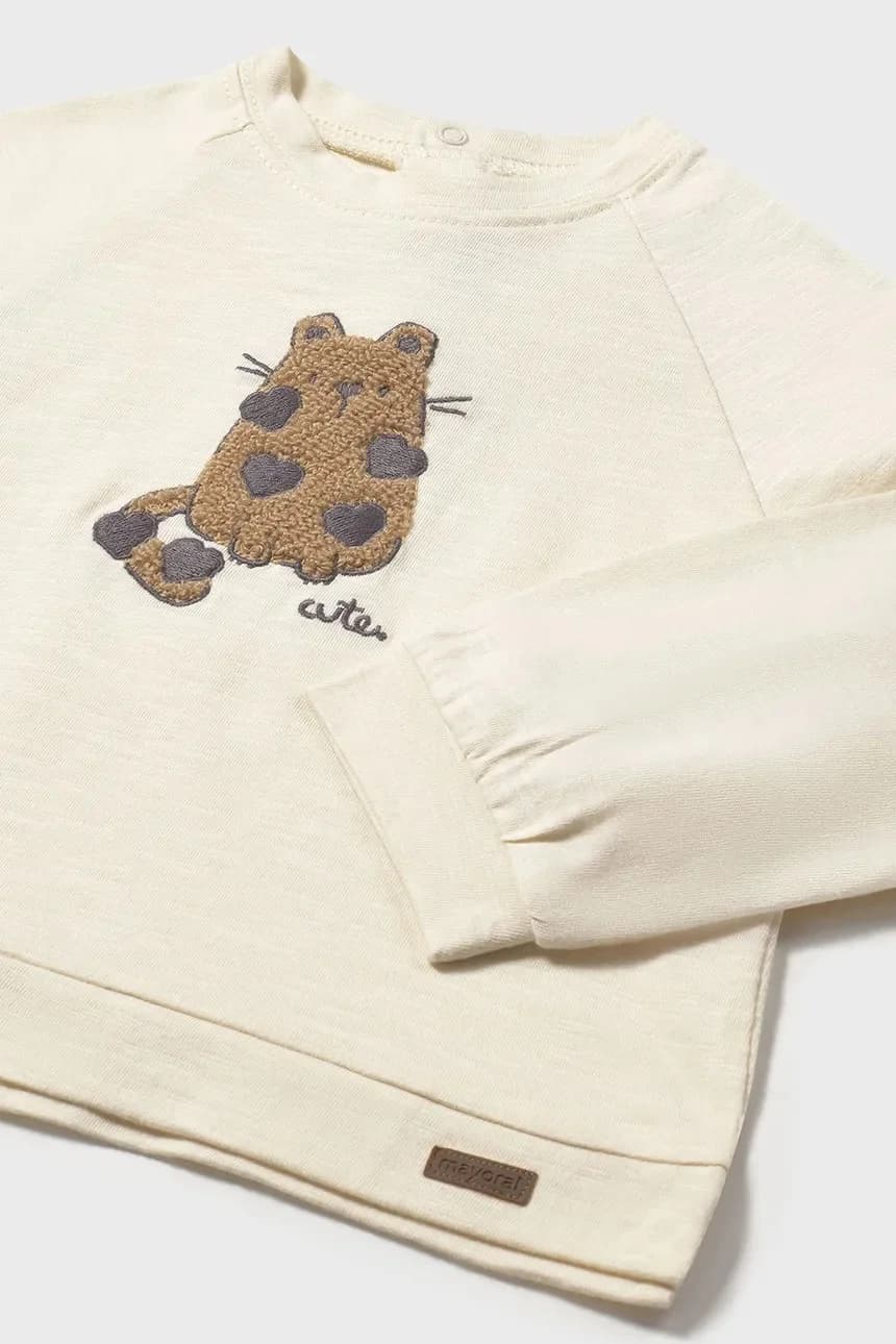 Хлопковая рубашка с длинным рукавом - фото 3