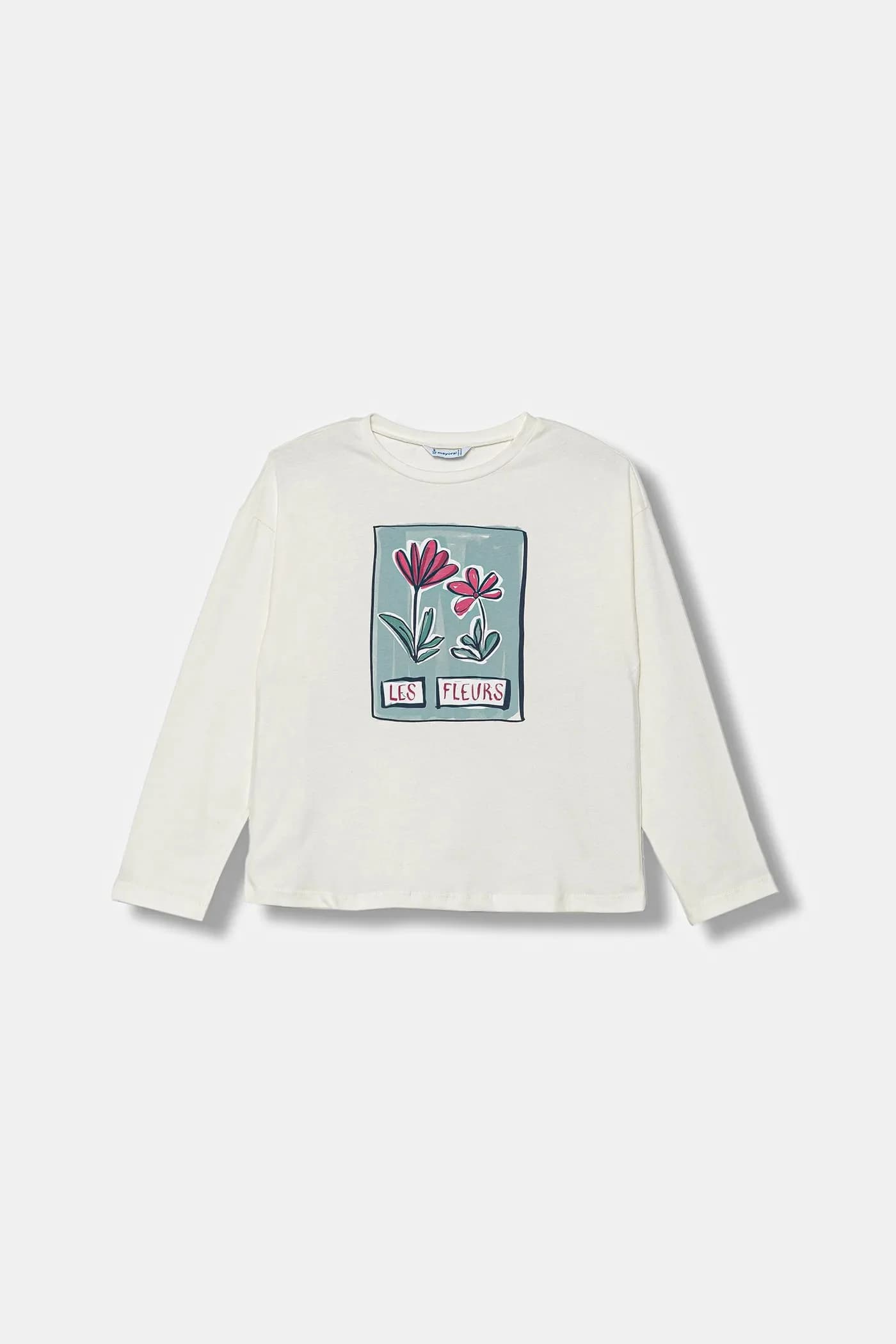 Хлопковая рубашка с длинным рукавом