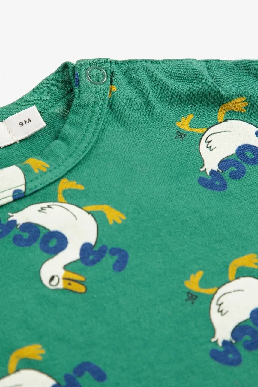 Хлопковая футболка с длинными рукавами La Oca для малышей - фото 3