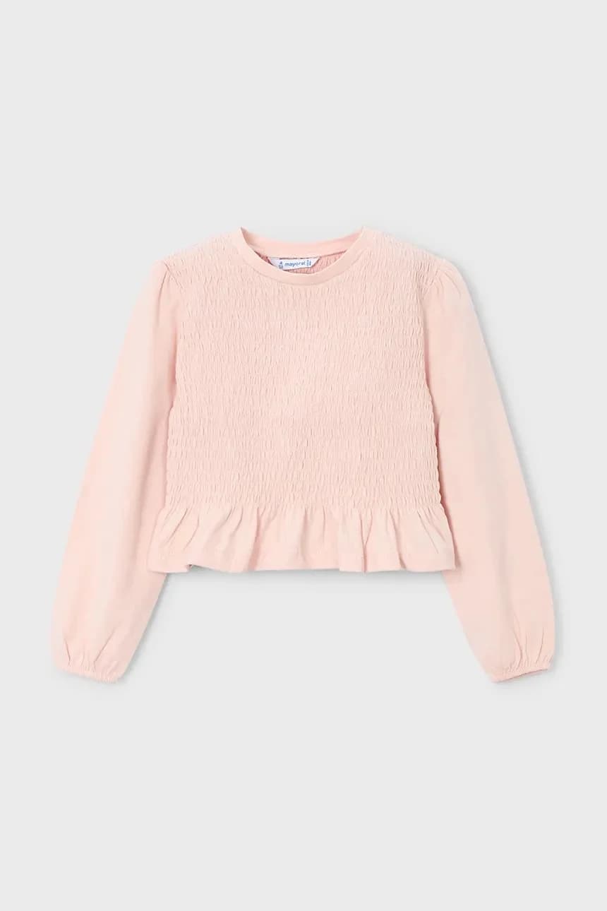 Детская хлопковая рубашка с длинным рукавом