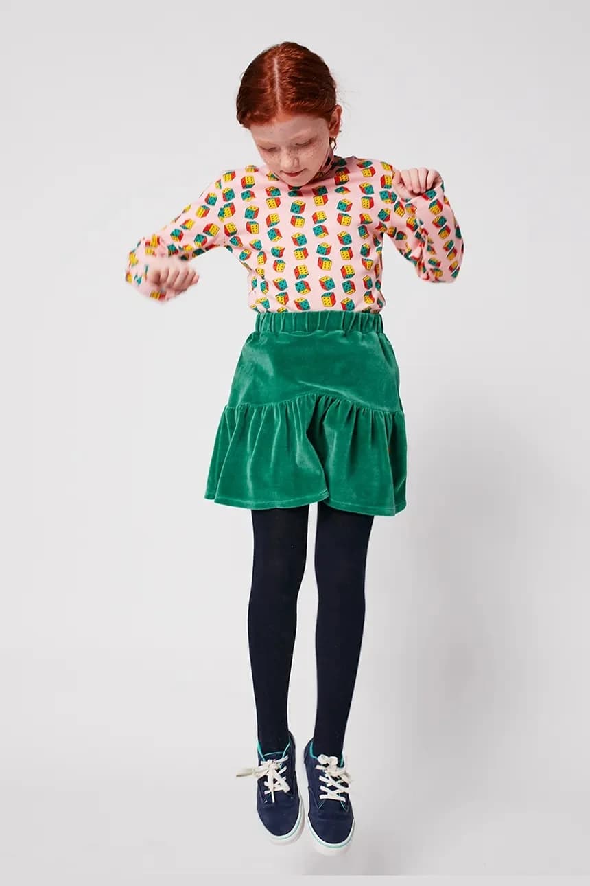 Детская хлопковая рубашка с длинными рукавами Dices - фото 4