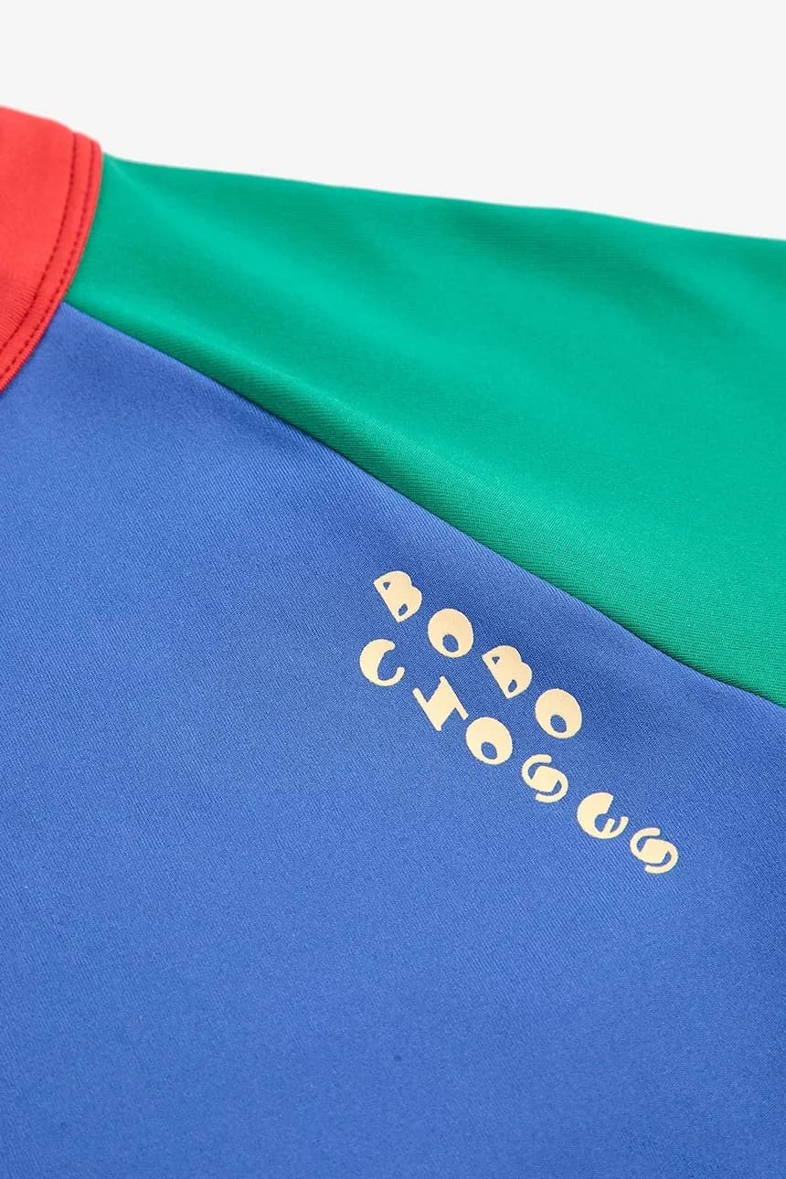 Детская рубашка с длинными рукавами в стиле колор-блок - фото 4