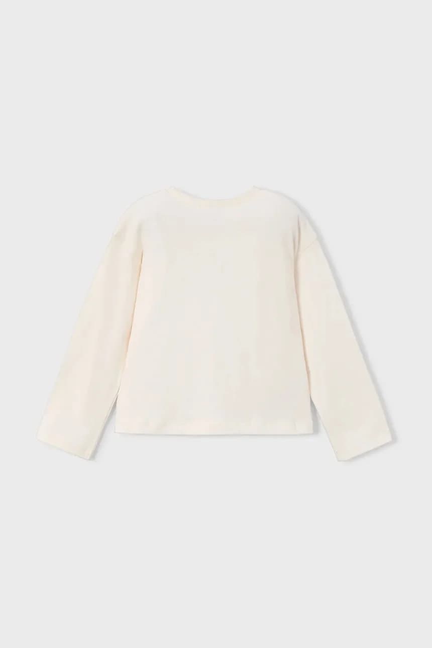 Хлопковая рубашка с длинным рукавом - фото 3