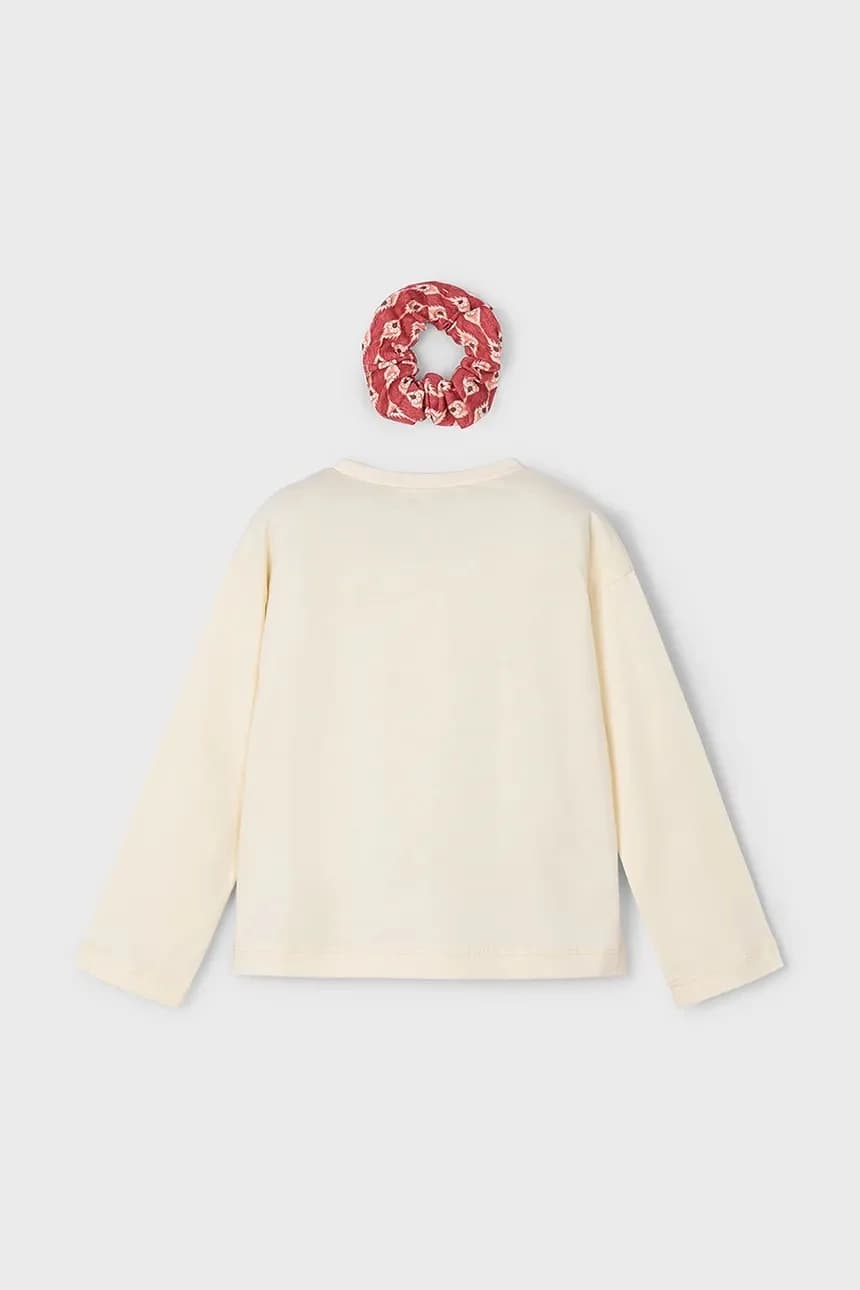 Хлопковая рубашка с длинным рукавом - фото 3