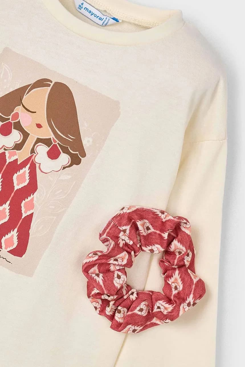 Хлопковая рубашка с длинным рукавом - фото 4