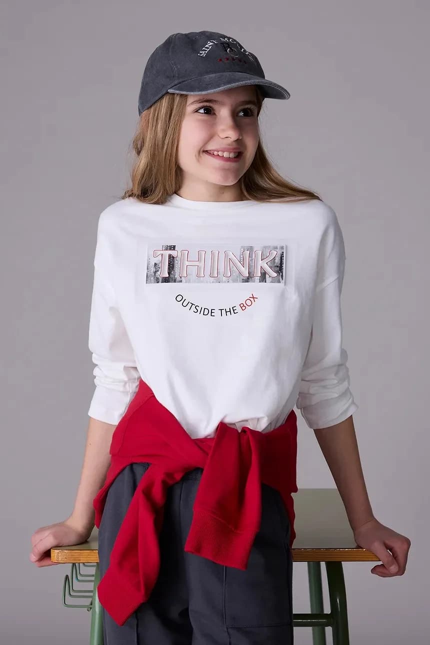 Хлопковая рубашка с длинным рукавом