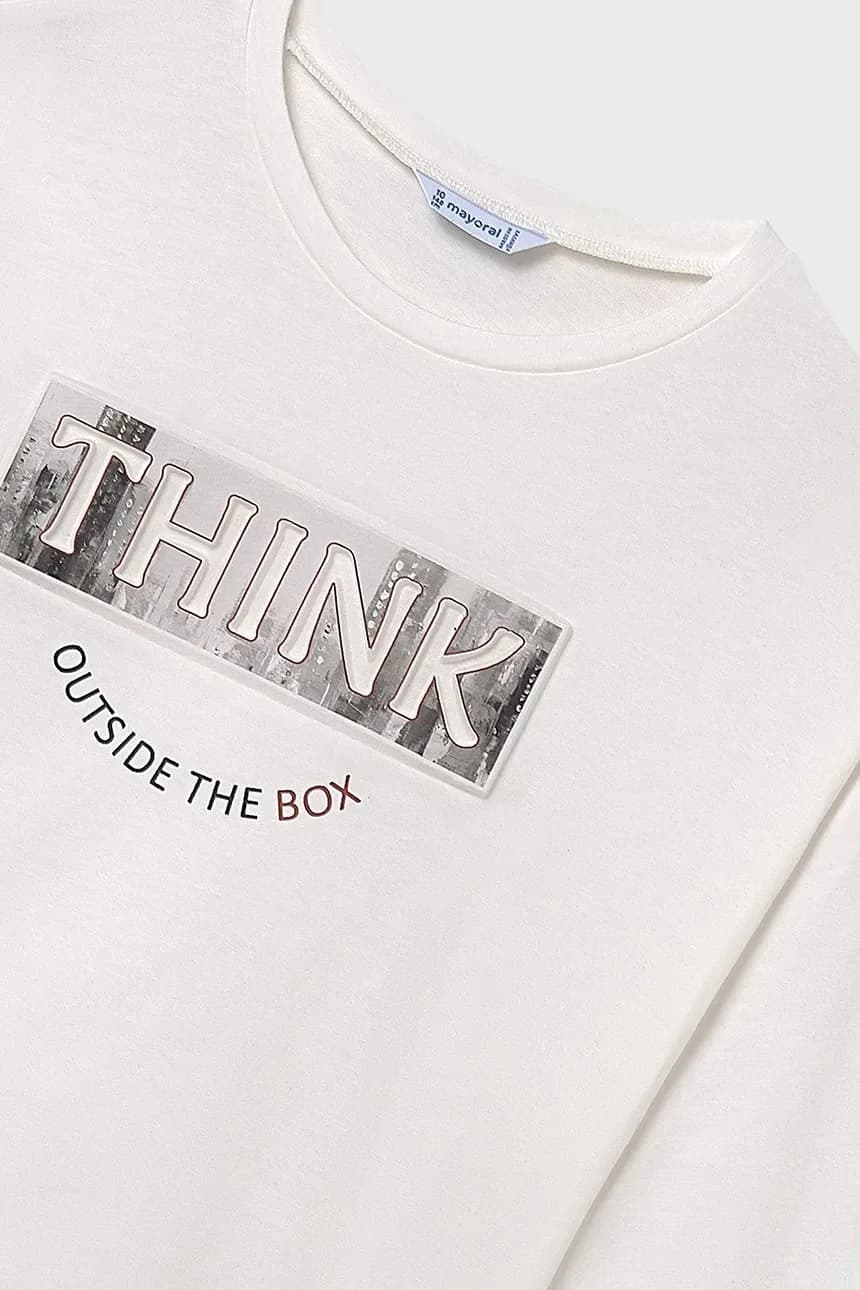 Хлопковая рубашка с длинным рукавом - фото 4