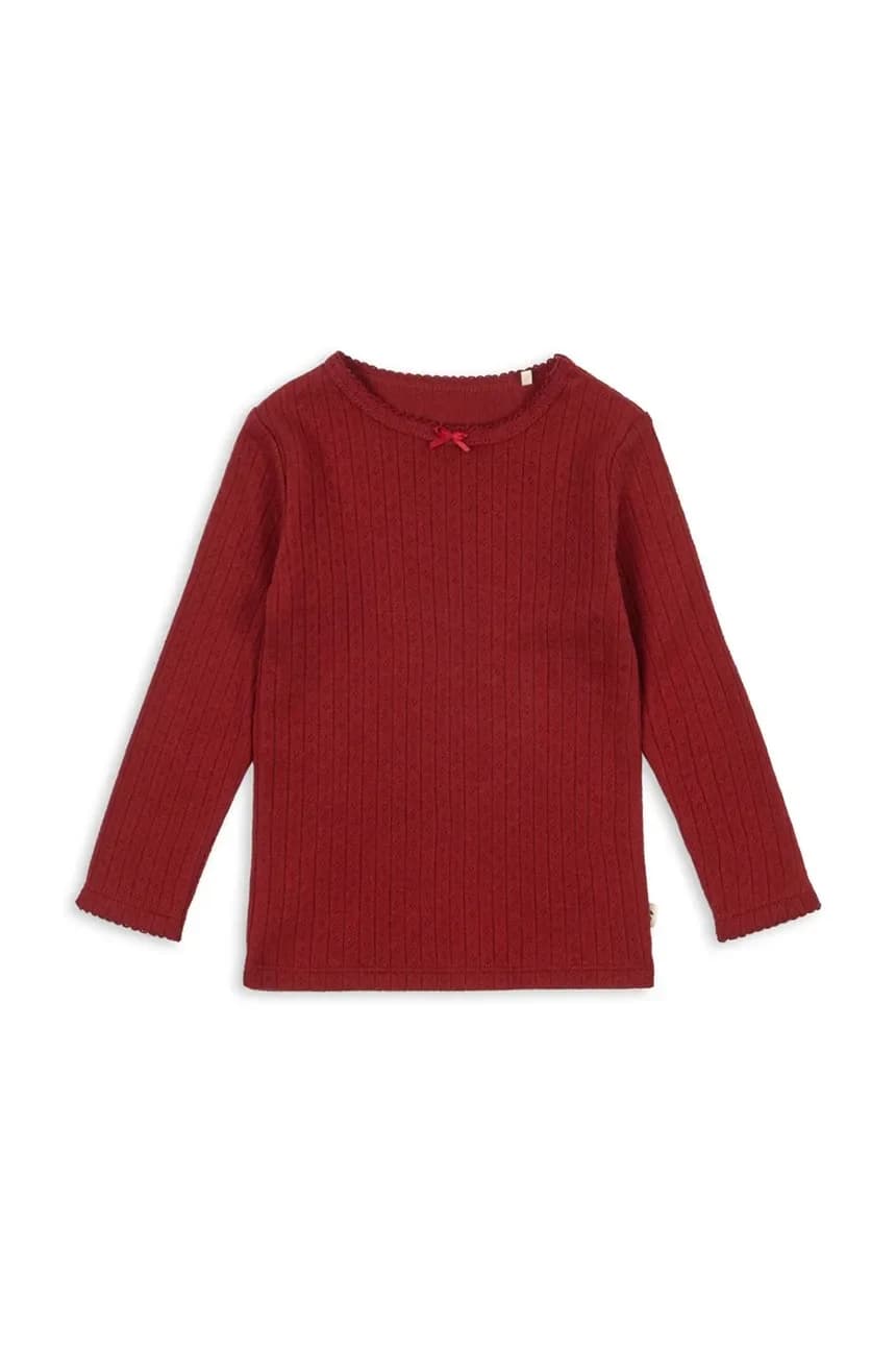 Детская хлопковая рубашка с длинными рукавами MINNIE BLOUSE GOTS