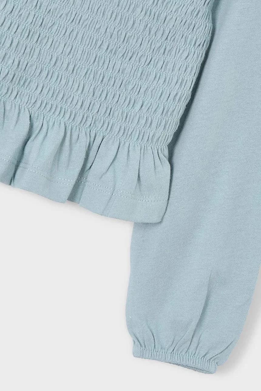 Детская хлопковая рубашка с длинным рукавом - фото 3