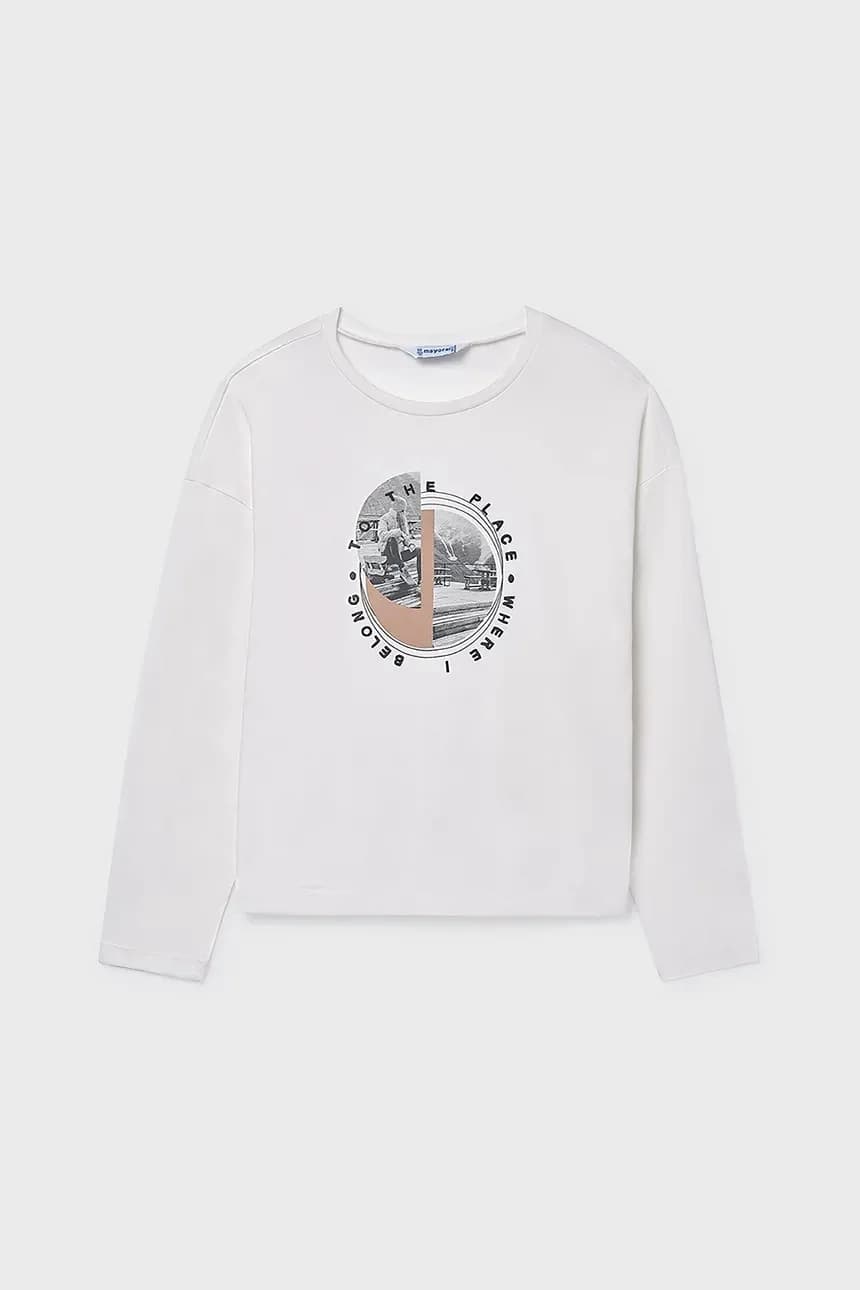 Детская хлопковая рубашка с длинным рукавом