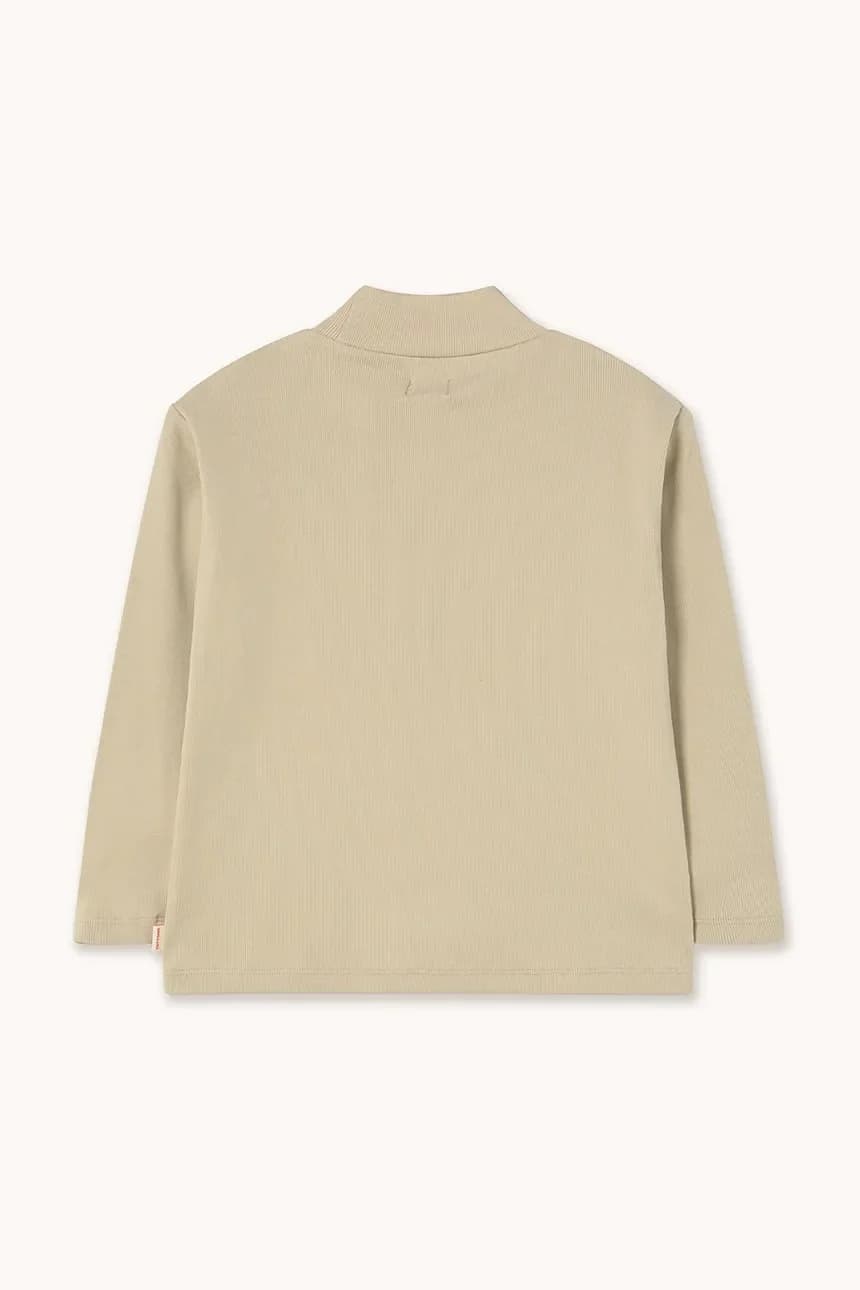 Детский хлопковый лонгслив CHERRY GRAPHIC RIB MOCKNECK - фото 2