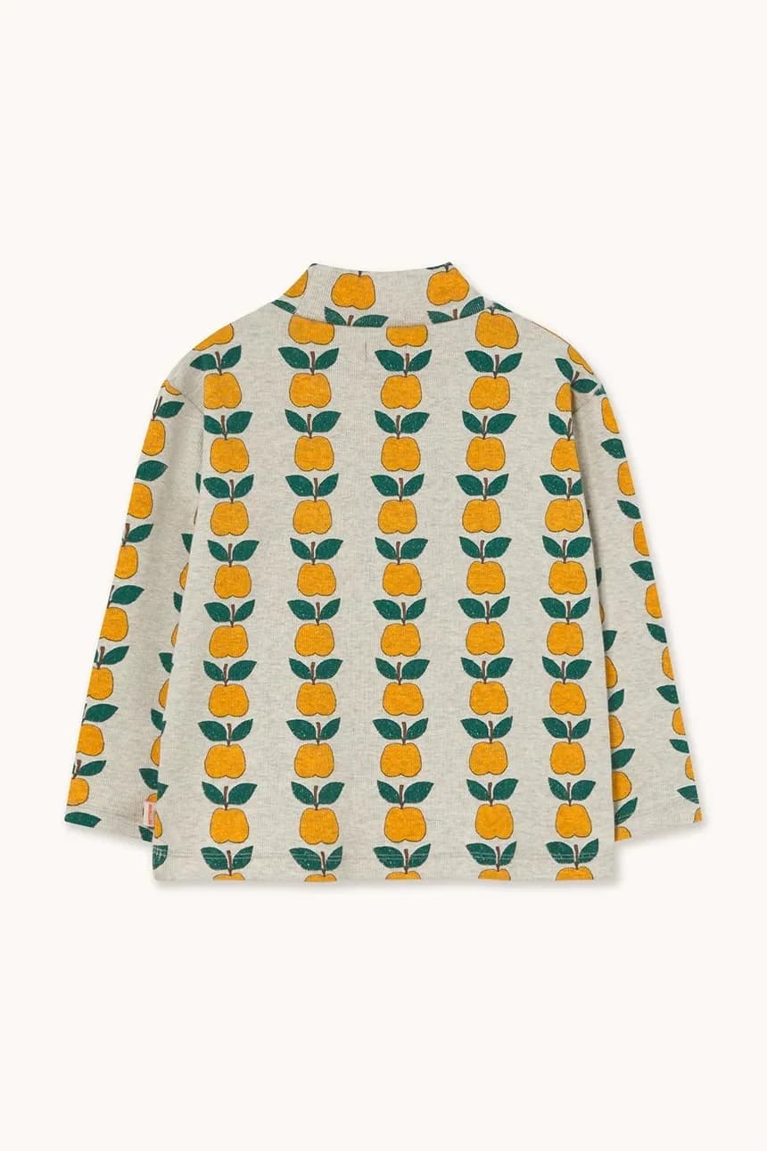 Детский лонгслив APPLES RIB MOCKNECK - фото 3