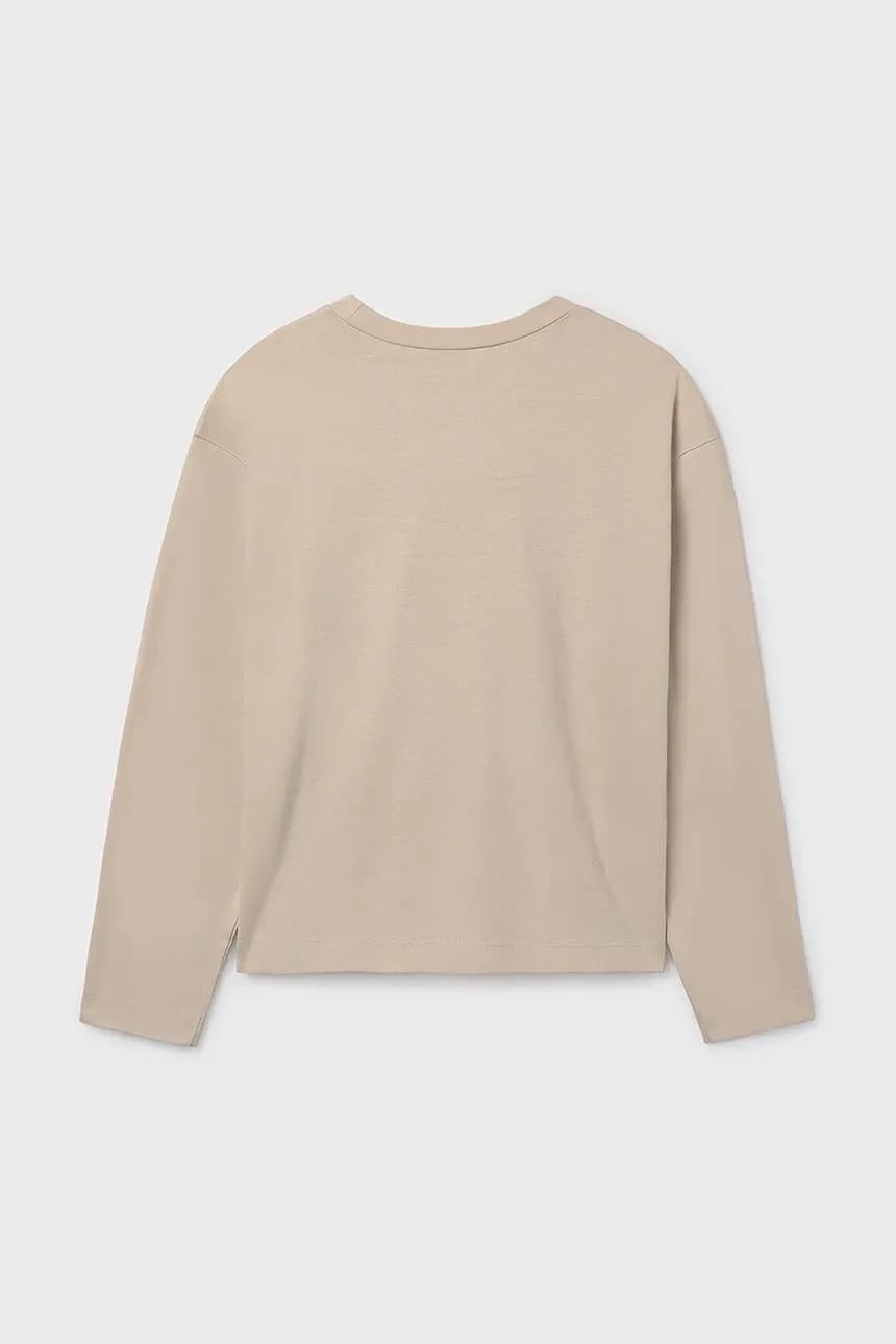 Хлопковая рубашка с длинным рукавом - фото 2