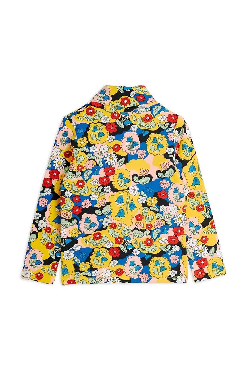 Детский хлопковый лонгслив Цветы - фото 3