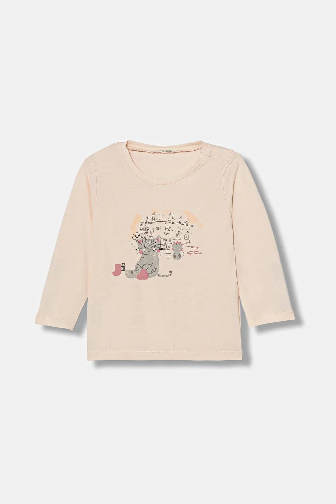 Детский хлопок с длинными рукавами