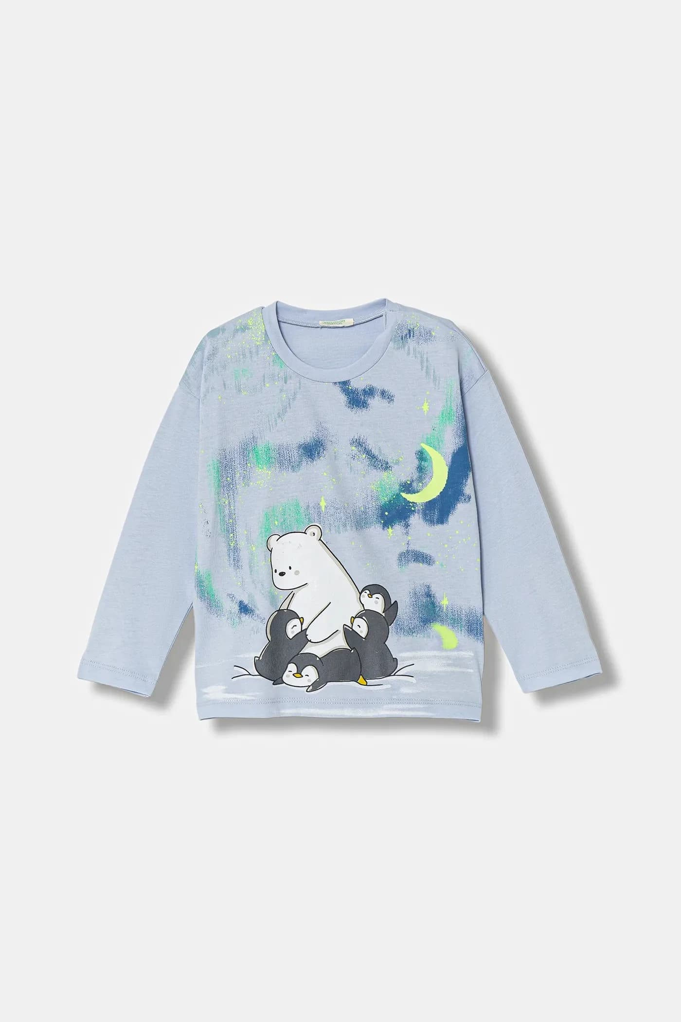 Детский хлопок с длинными рукавами