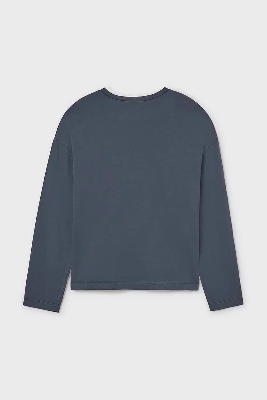 Детская хлопковая рубашка с длинным рукавом - фото 3