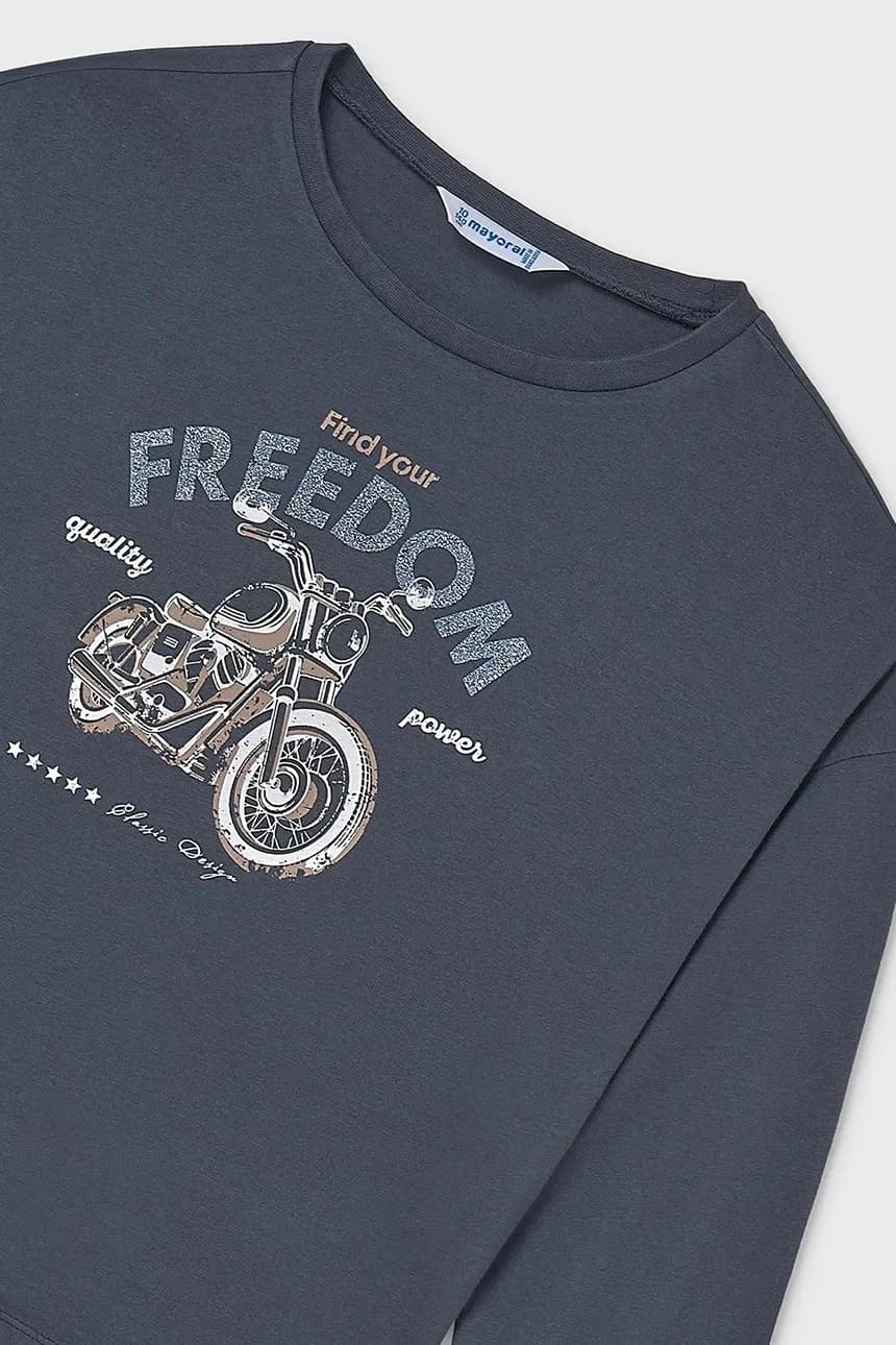 Детская хлопковая рубашка с длинным рукавом - фото 4