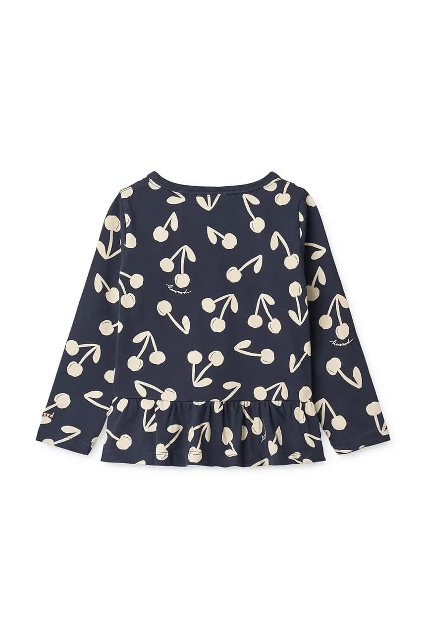 Детская хлопковая футболка с длинными рукавами с принтом Margit - фото 2