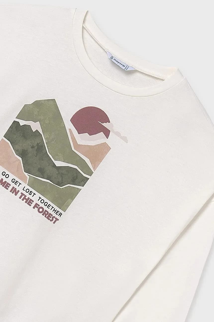 Хлопковая рубашка с длинным рукавом - фото 4