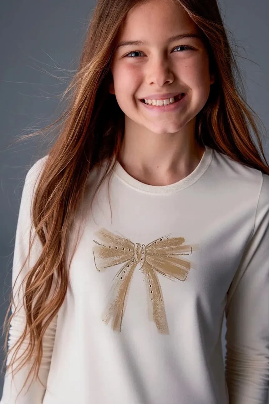 Детская хлопковая рубашка с длинным рукавом