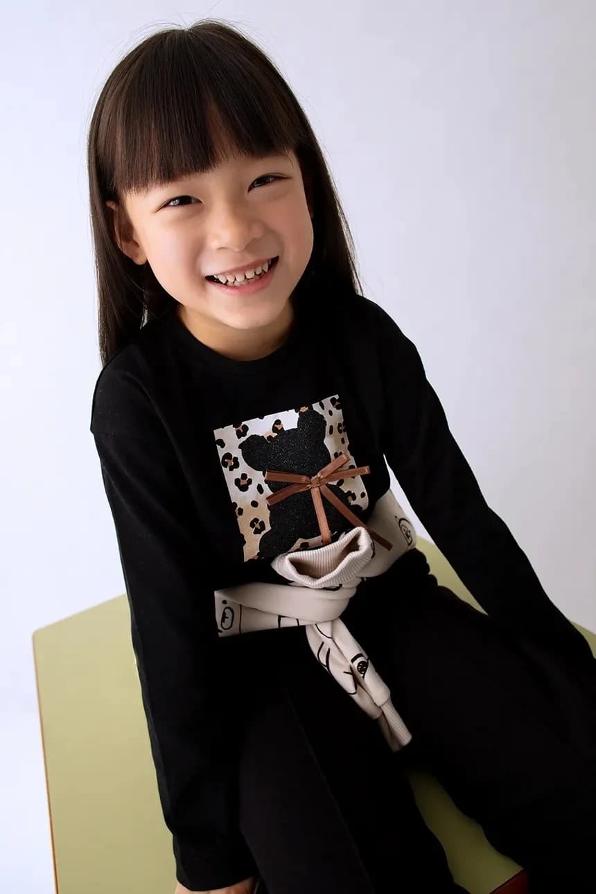 Хлопковая рубашка с длинным рукавом