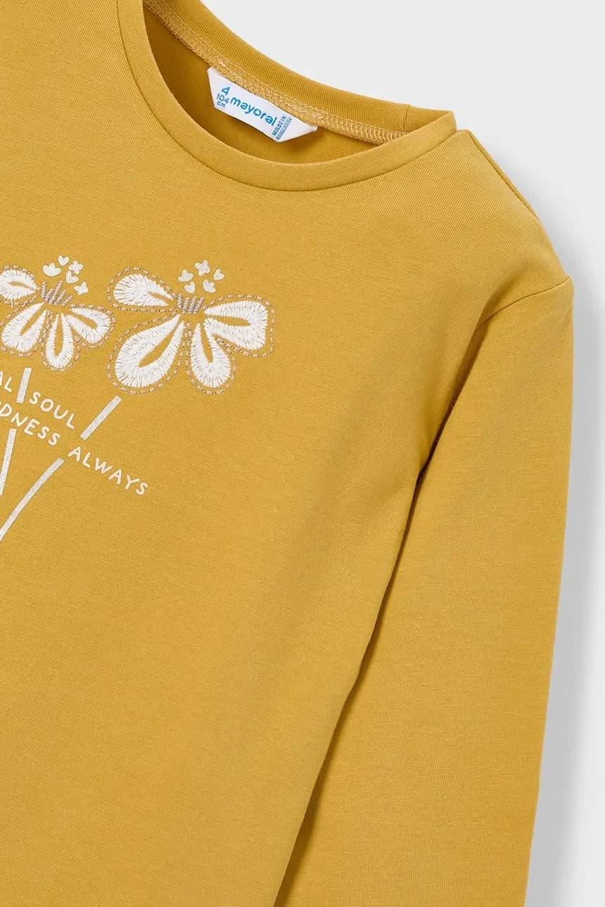 Хлопковая рубашка с длинным рукавом - фото 3