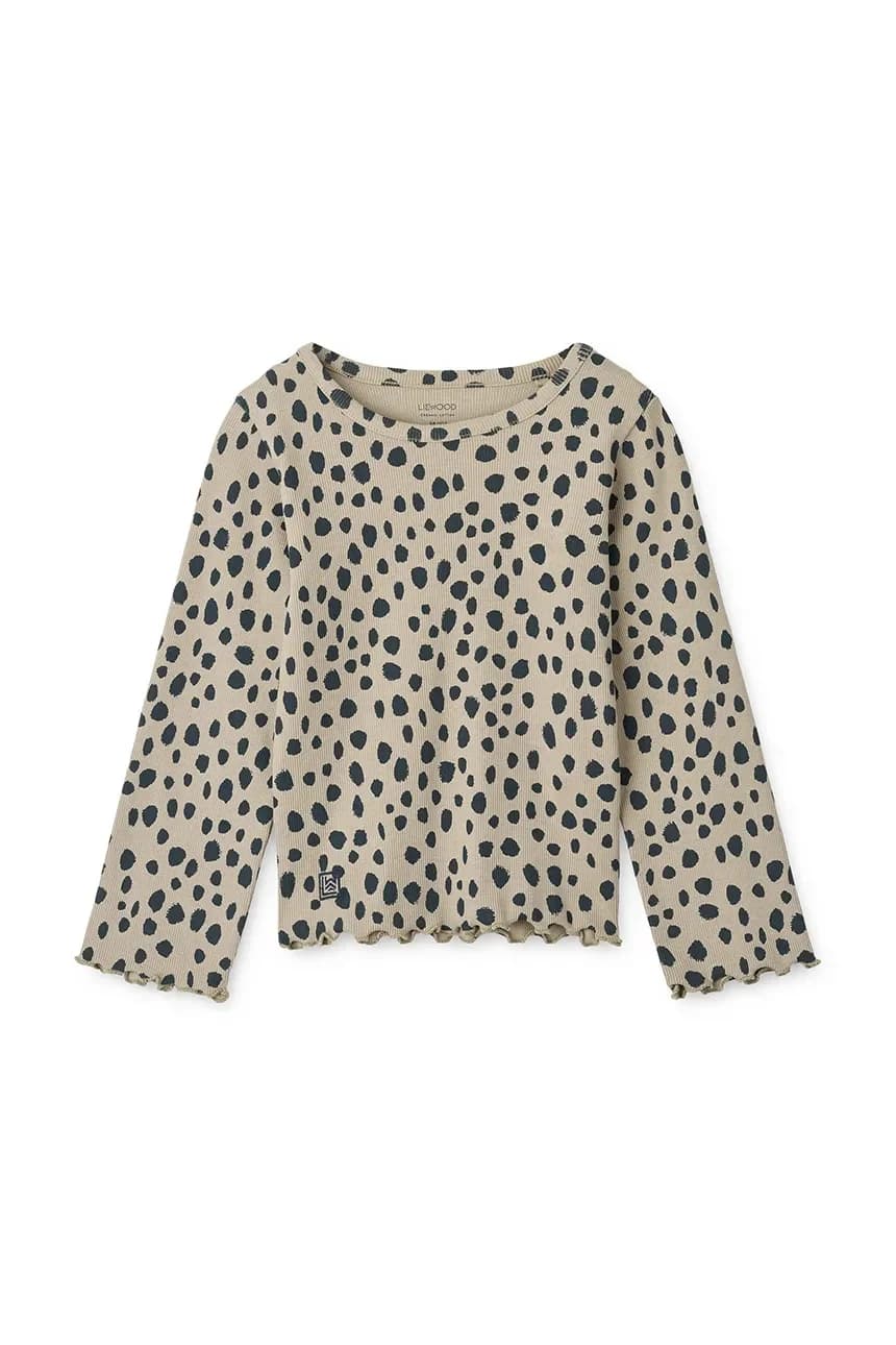 Детская футболка в рубчик с длинными рукавами и принтом Nieve - фото 2