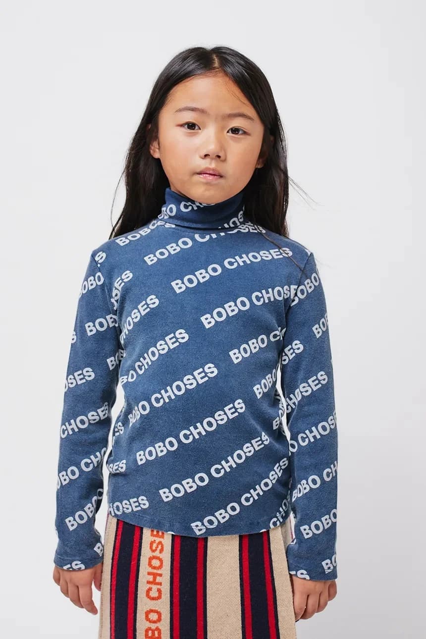 Детская хлопковая рубашка с длинным рукавом