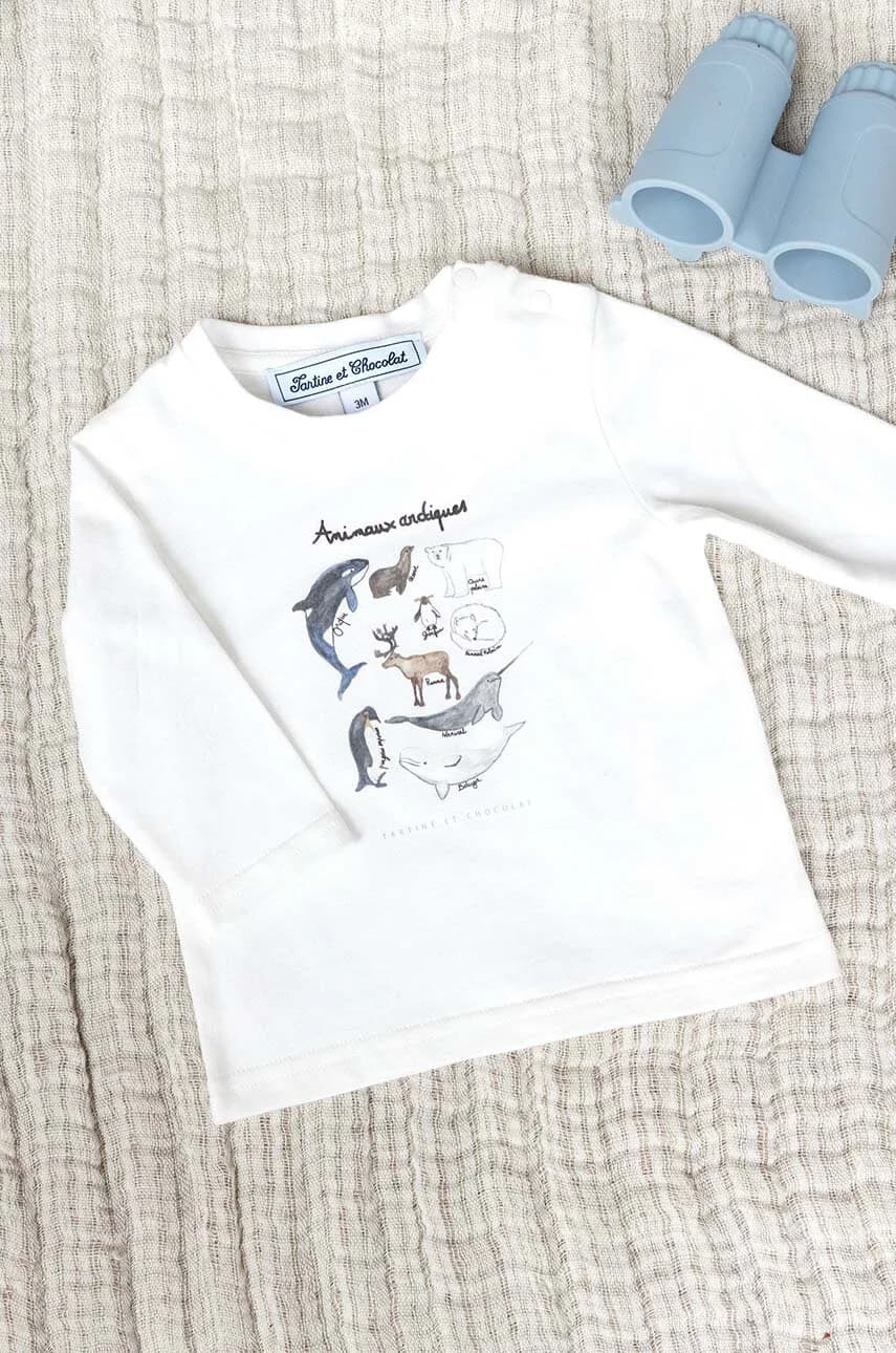 Детская хлопковая рубашка с длинным рукавом