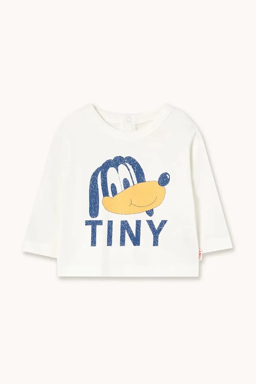 Детская хлопковая футболка с длинными рукавами TINY DOG GRAPHIC BABY TEE