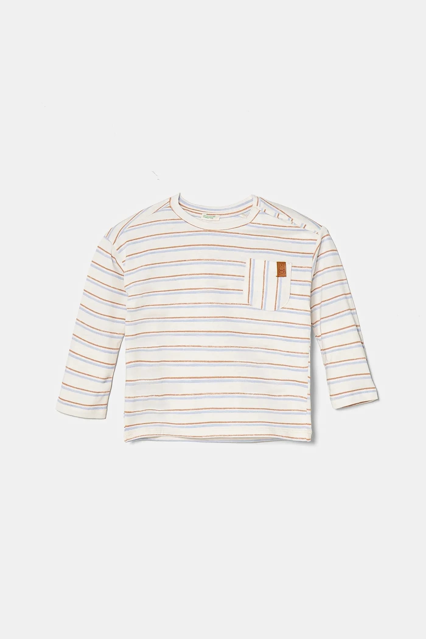 Детская хлопковая рубашка с длинным рукавом