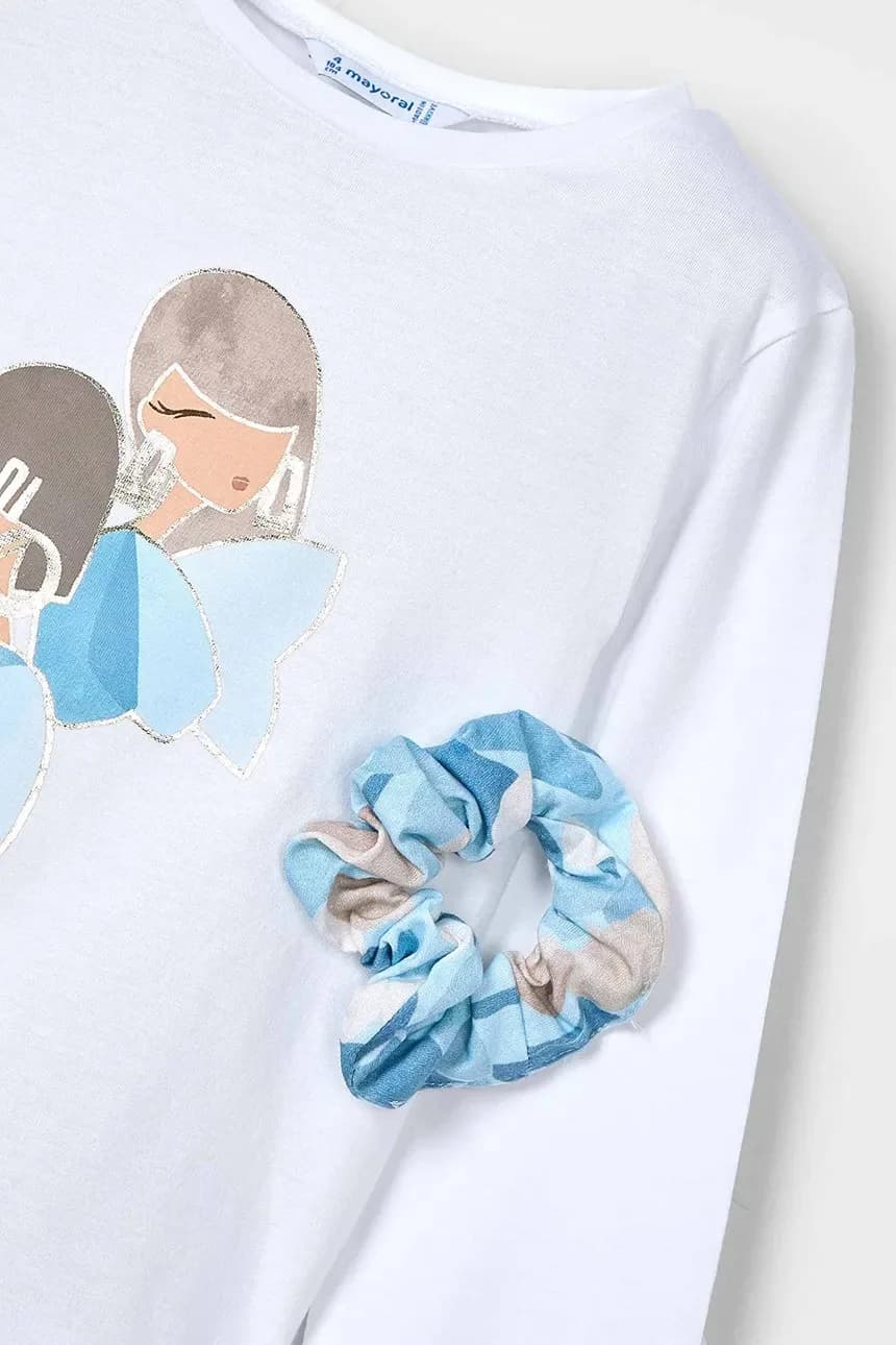 Детская хлопковая рубашка с длинным рукавом - фото 4