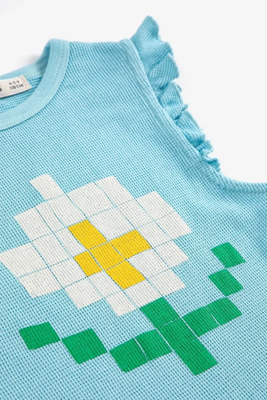 Детский хлопковый топ Pixel Daisy - фото 3